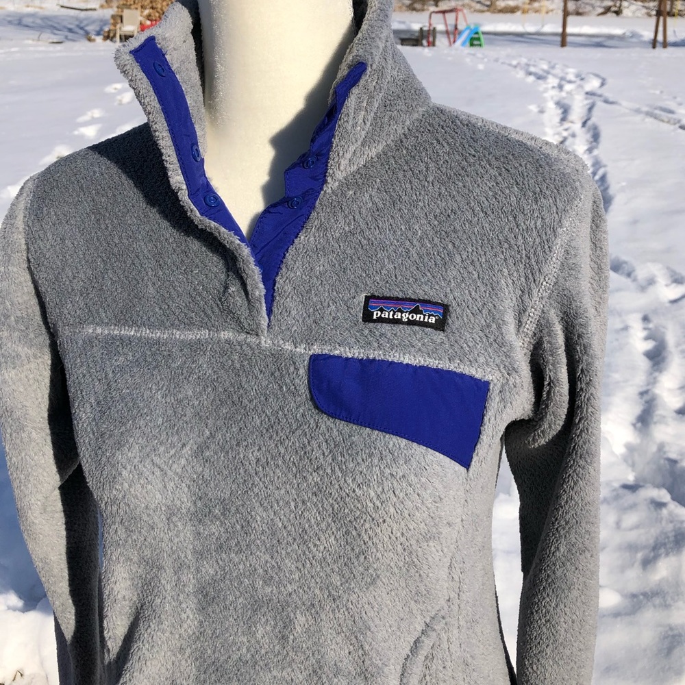 🚫SOLD🚫 patagonia retool snap t gray fleece pullover size small NWOT - Picture 4 of 9